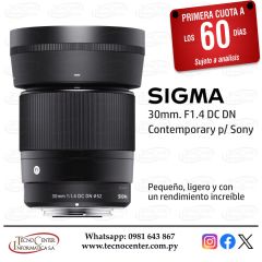 Lente Sigma 30mm. F/1.4 DC DN p/ Sony